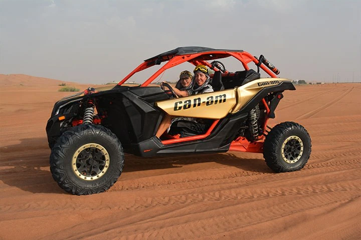 Can-Am X3 dune buggy Dubai sunrise sunset ride